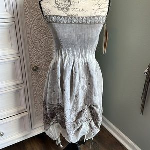 Lapis One Size Fits All Strapless Dress